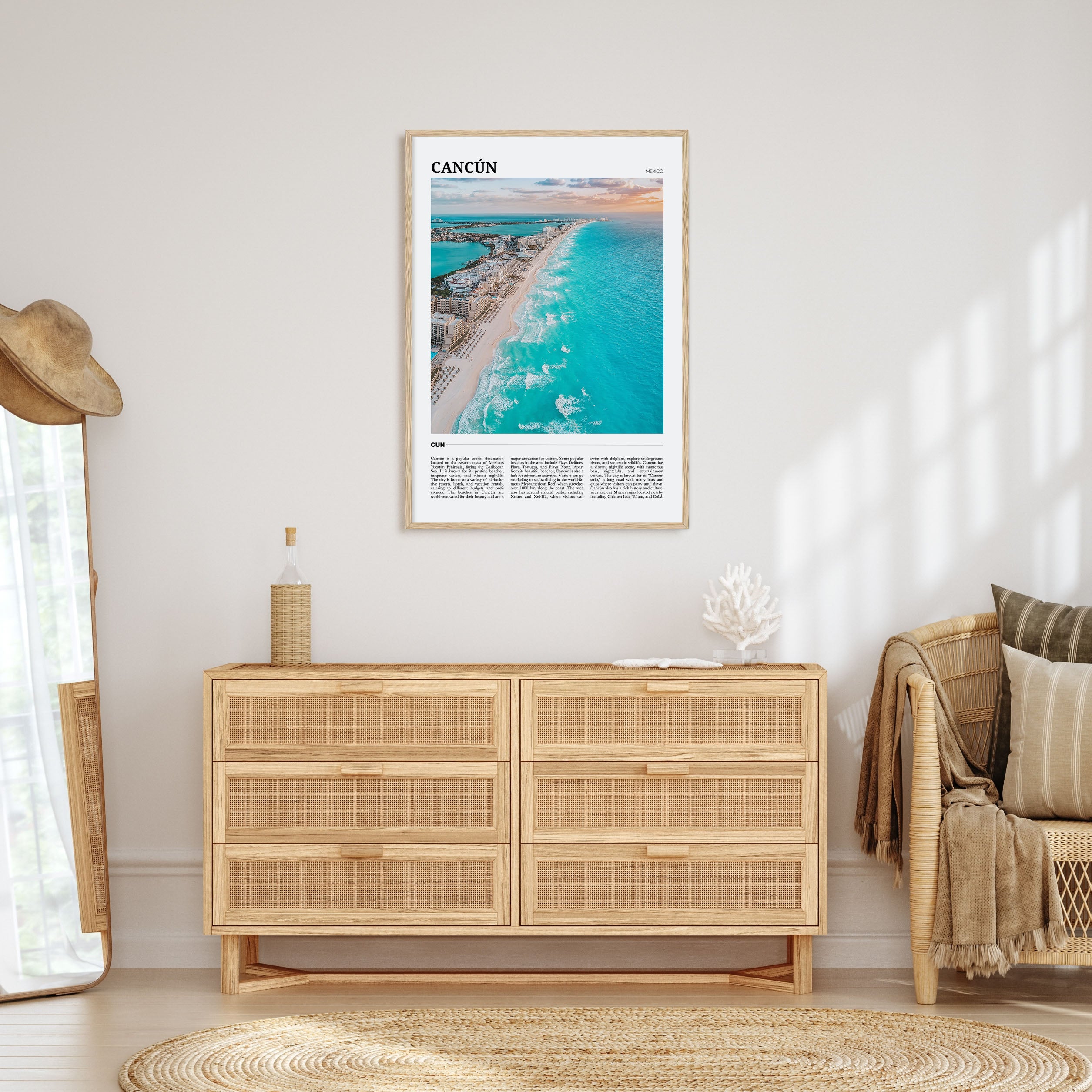Cancún Travel Color Poster