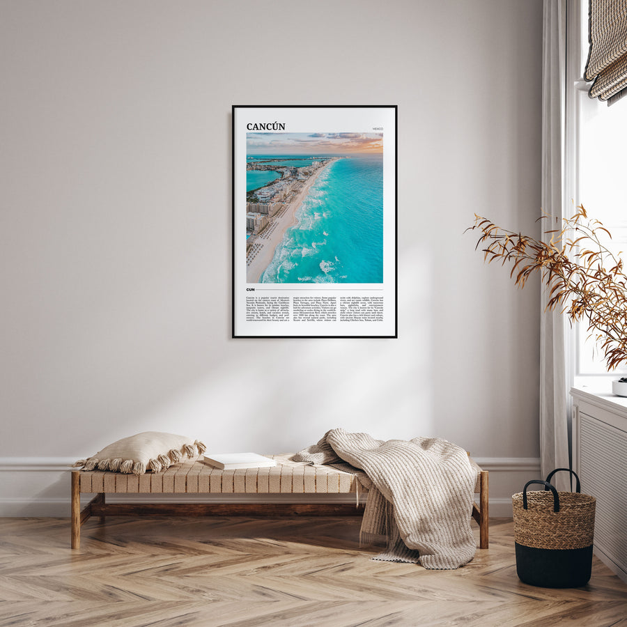Cancún Travel Color Poster