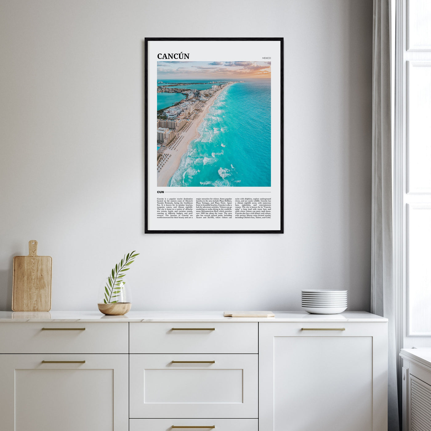 Cancún Travel Color Poster