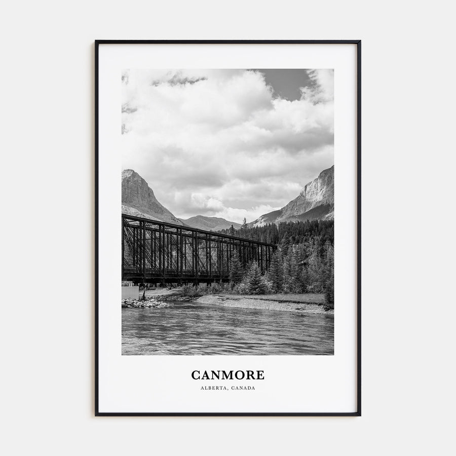 Canmore Portrait B&W Poster