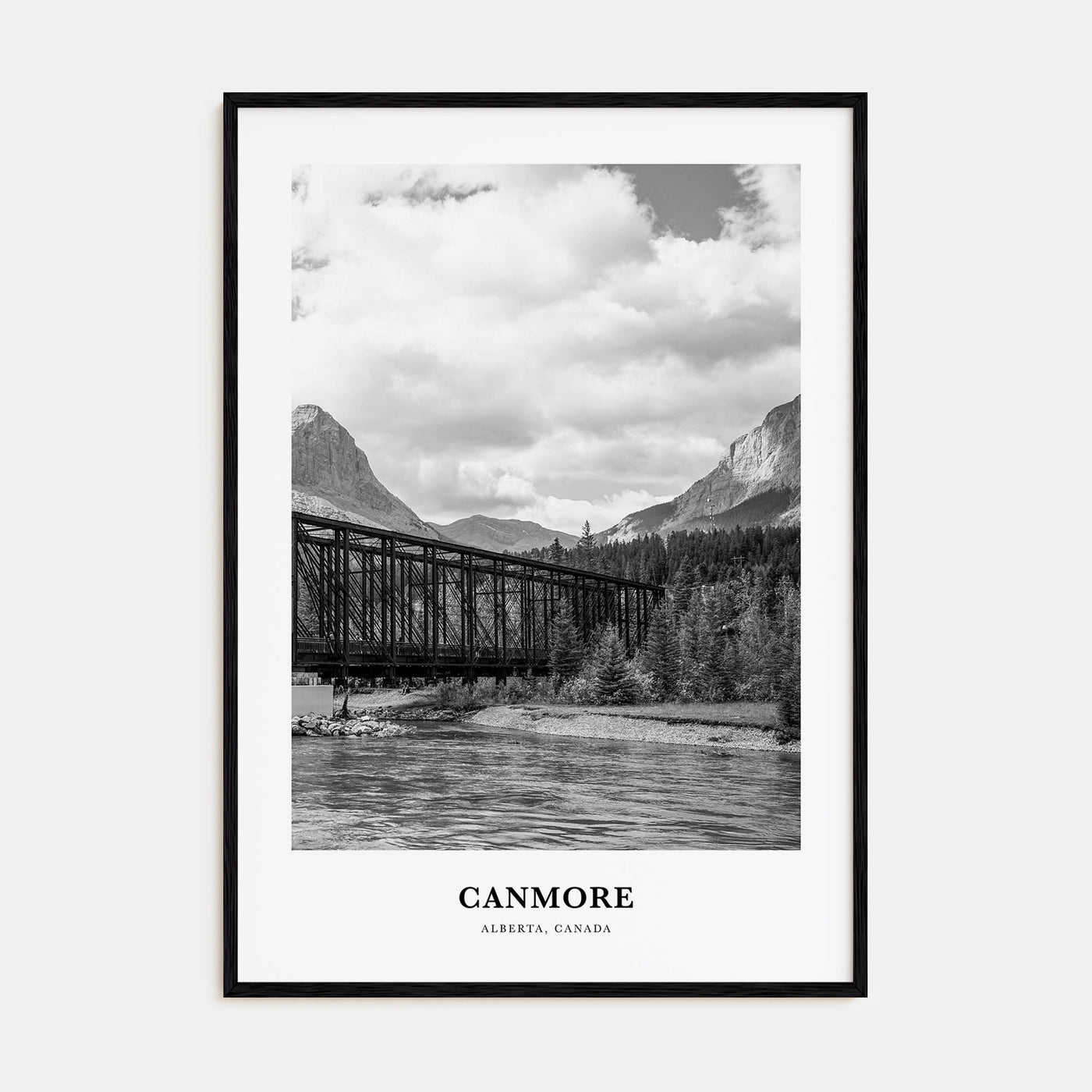 Canmore Portrait B&W Poster