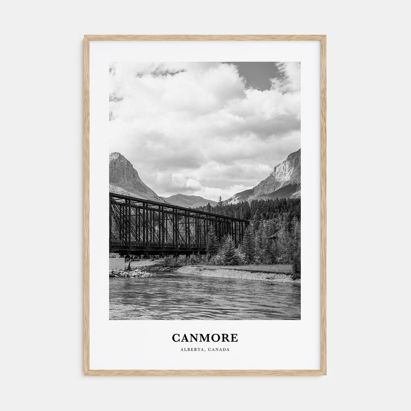 Canmore Portrait B&W Poster