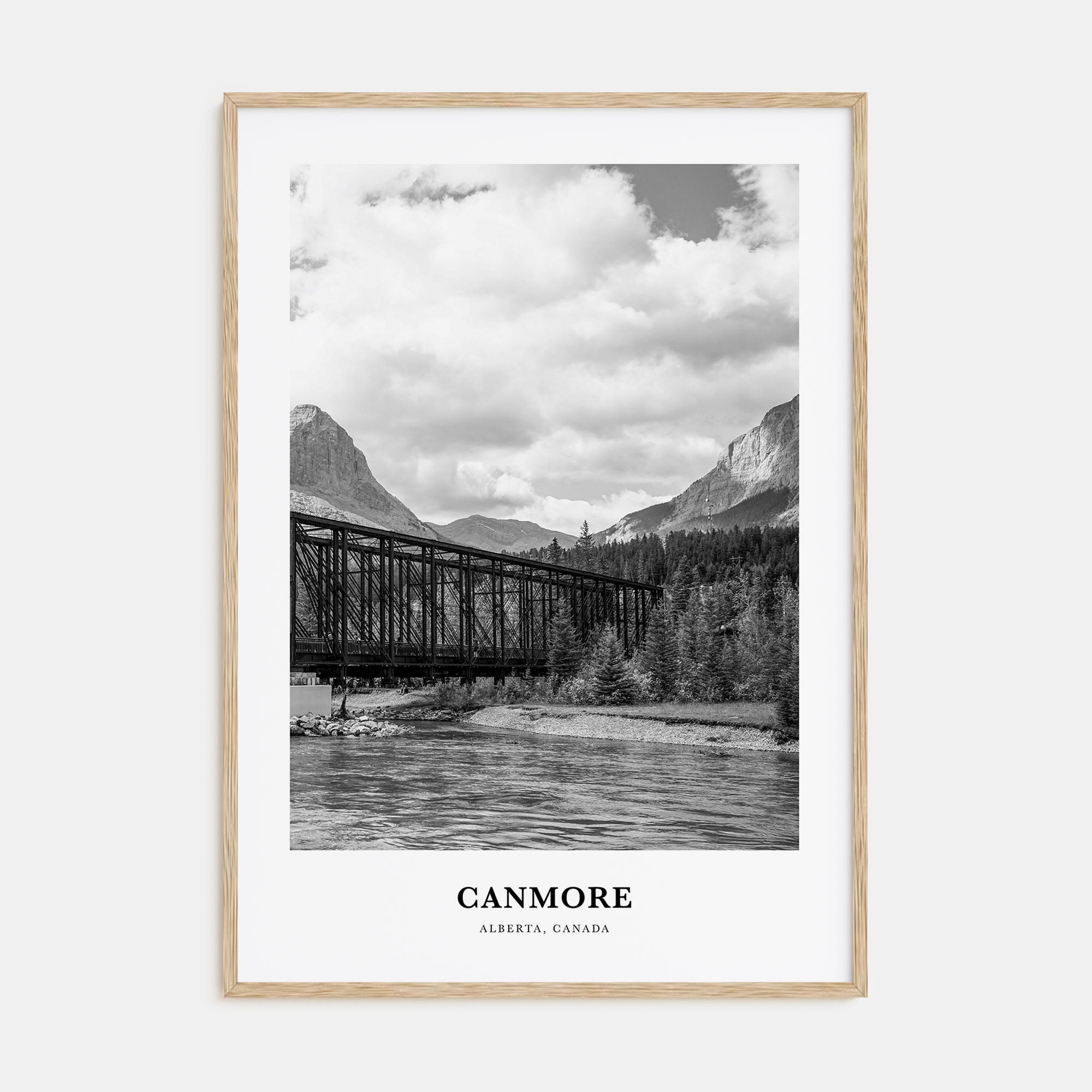 Canmore Portrait B&W Poster