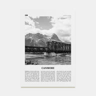 Canmore Travel B&W Poster