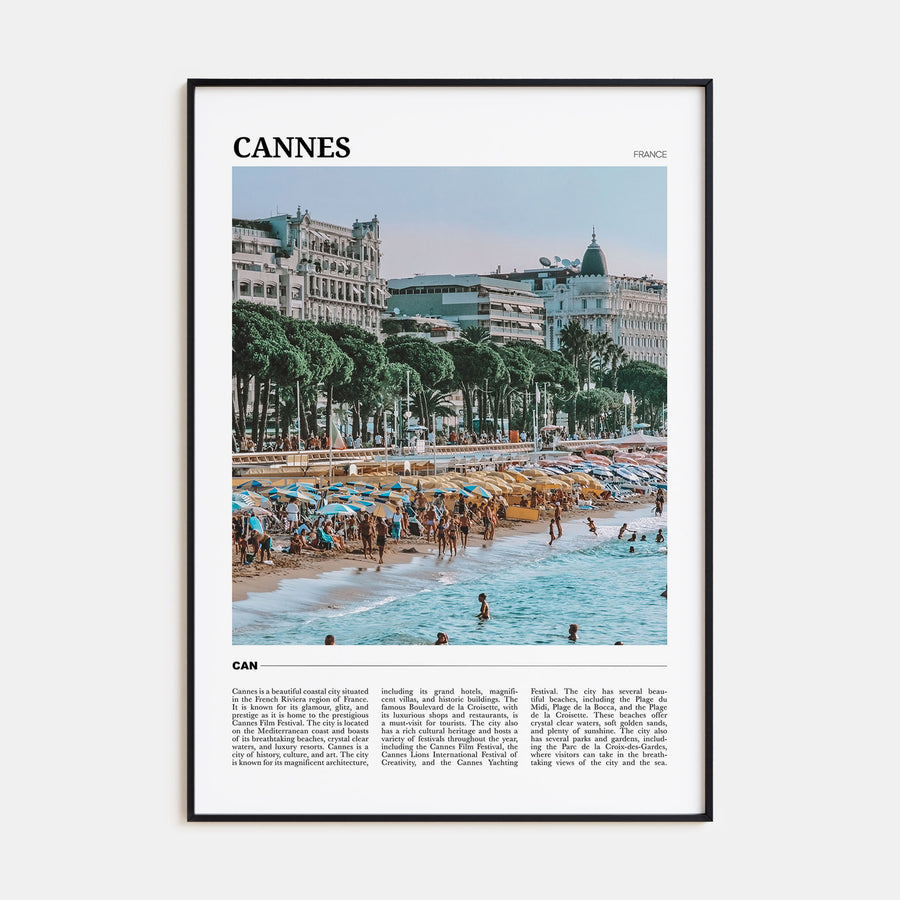Cannes Travel Color Poster