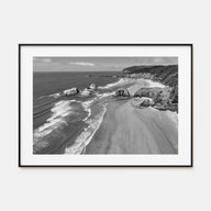 Cannon Beach Landscape B&W Poster