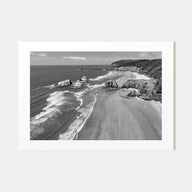 Cannon Beach Landscape B&W Poster