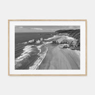 Cannon Beach Landscape B&W Poster