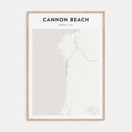 Cannon Beach Map Portrait Poster