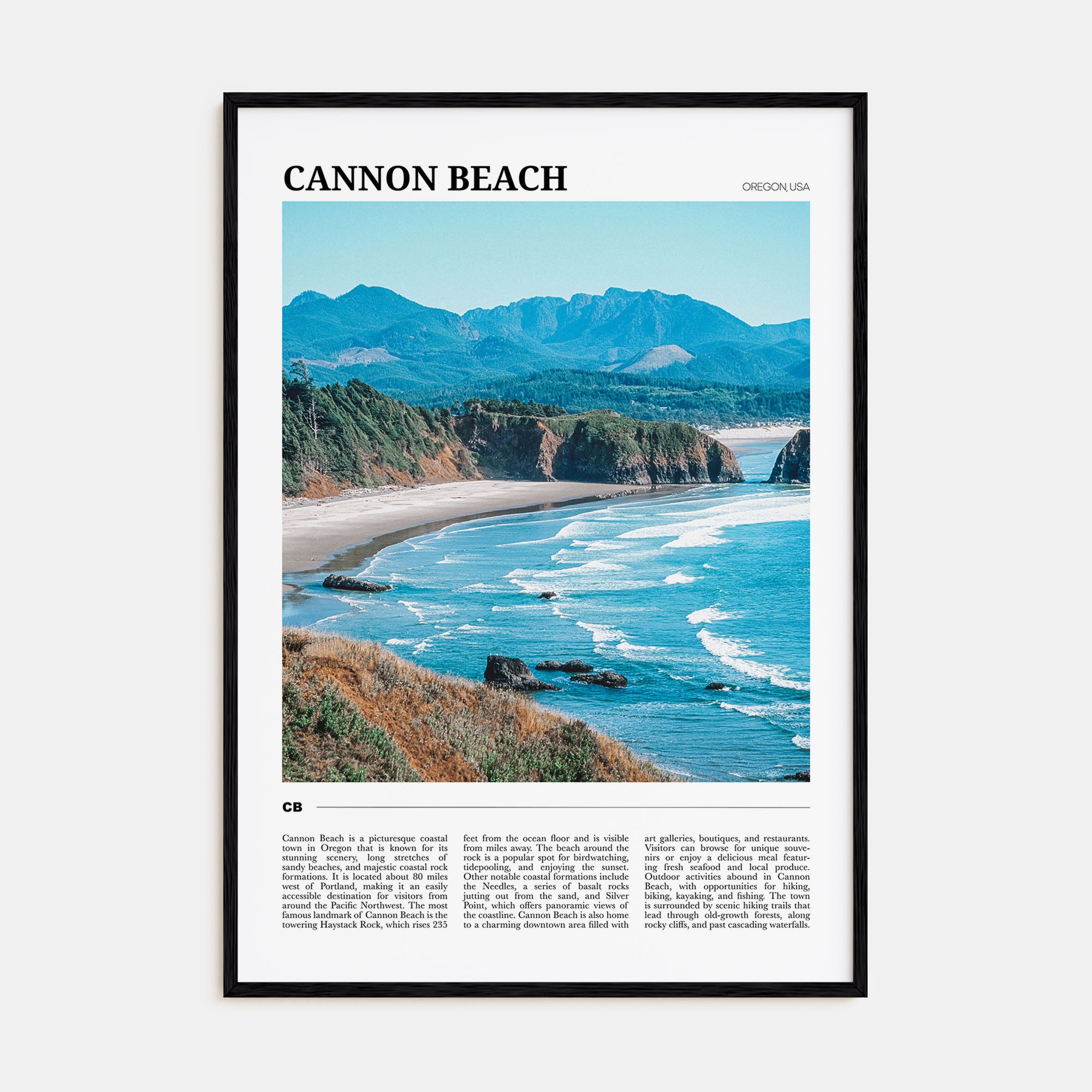 Cannon Beach Travel Color Poster