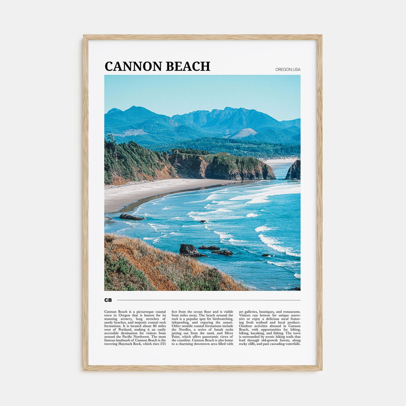 Cannon Beach Travel Color Poster