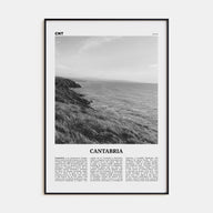 Cantabria Travel B&W Poster