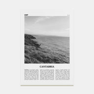 Cantabria Travel B&W Poster