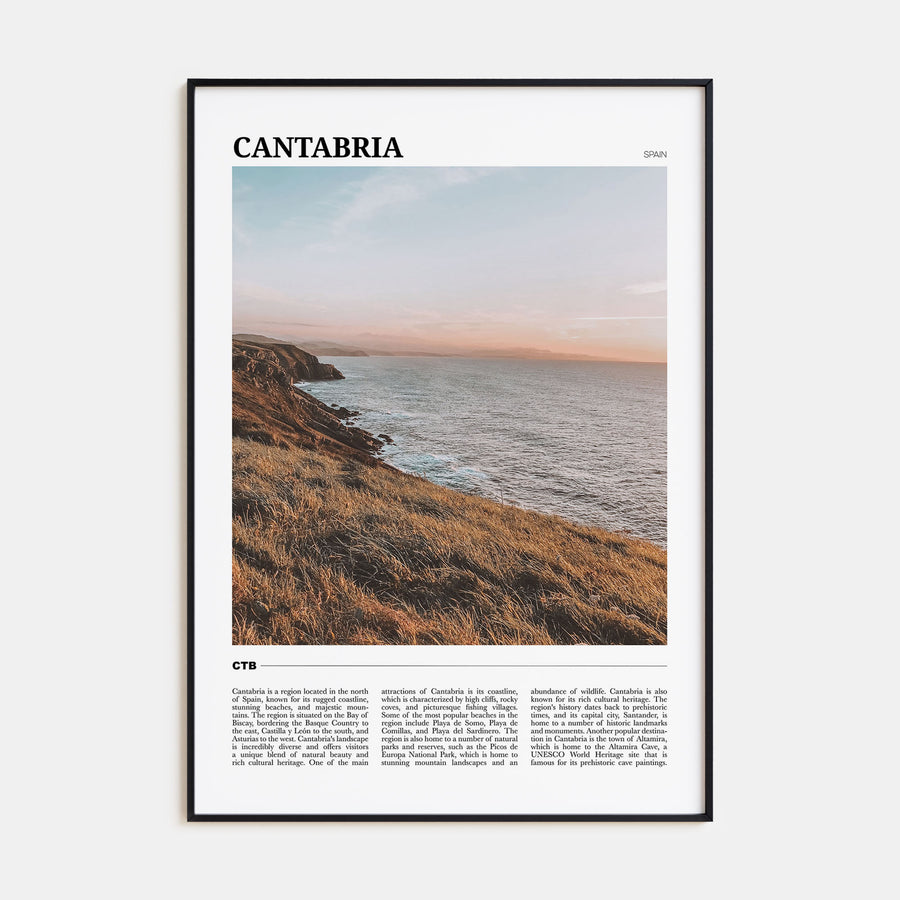 Cantabria Travel Color Poster