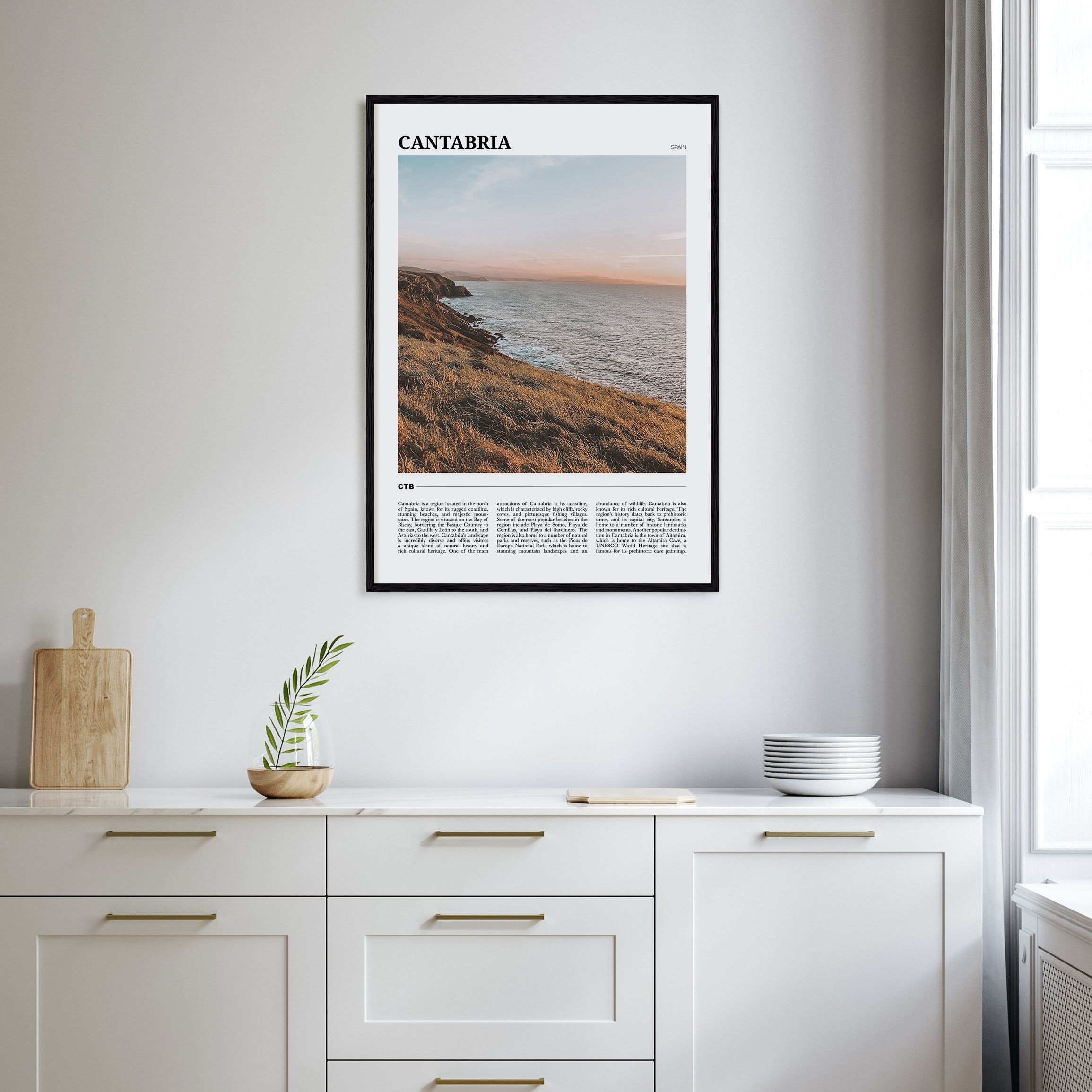 Cantabria Travel Color Poster