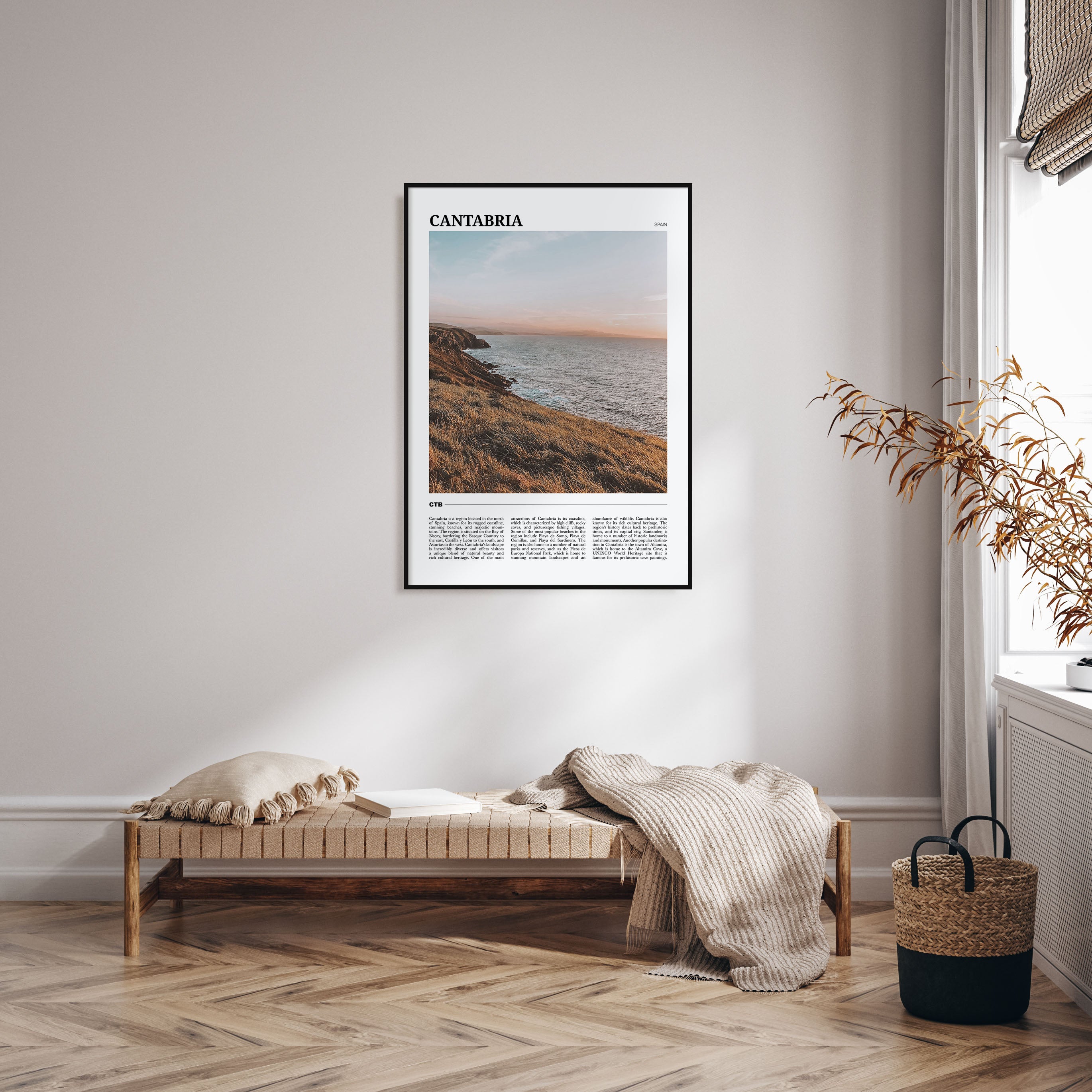 Cantabria Travel Color Poster