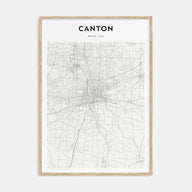 Canton Map Portrait Poster