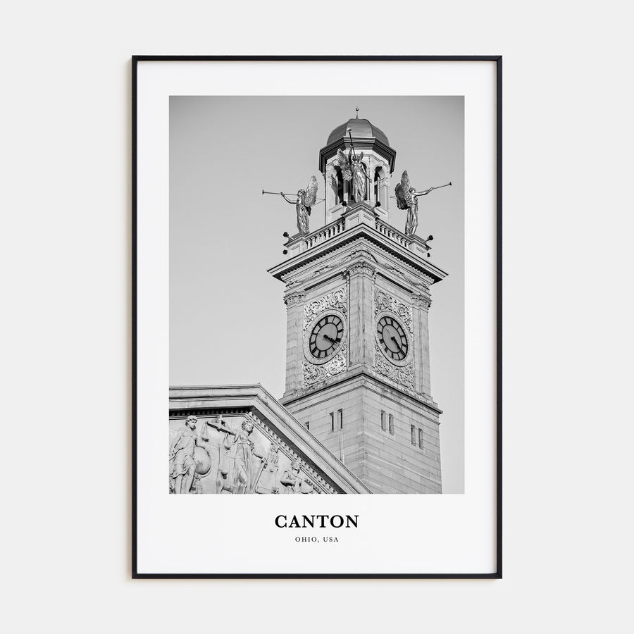 Canton Portrait B&W Poster