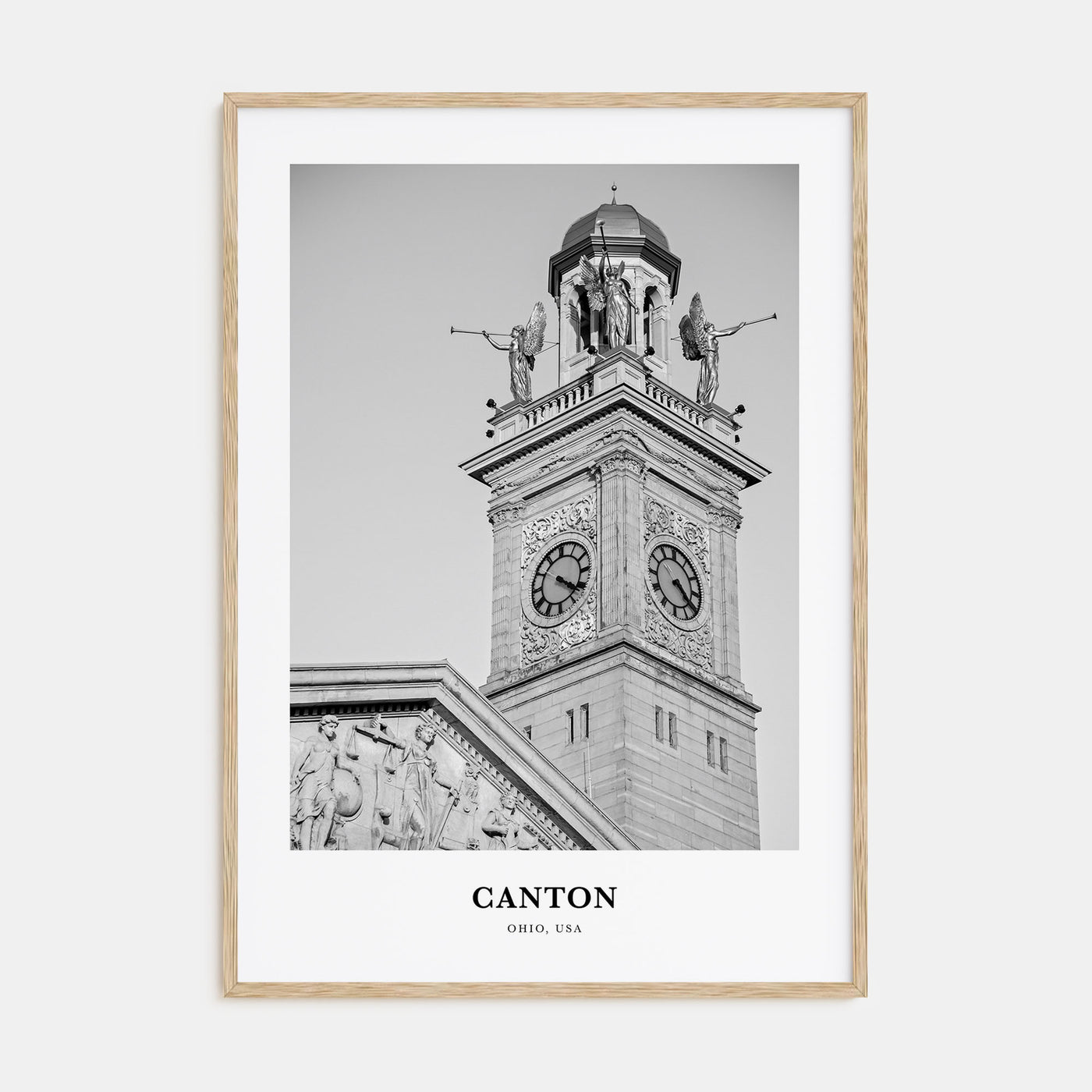 Canton Portrait B&W Poster
