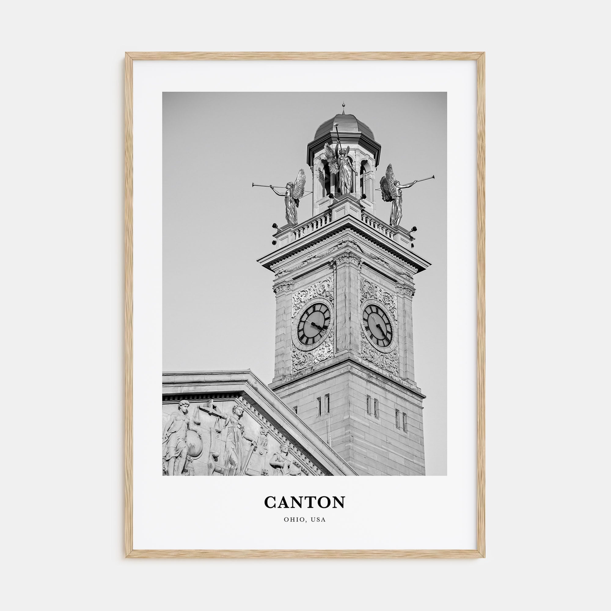 Canton Portrait B&W Poster