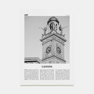 Canton Travel B&W Poster