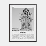 Canton Travel B&W Poster