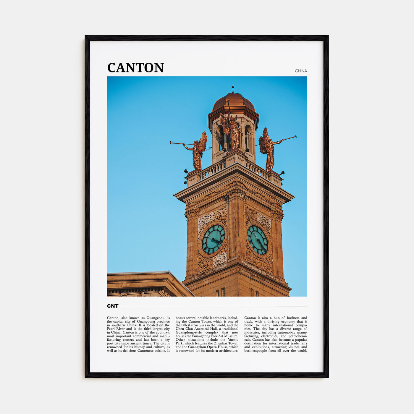 Canton Travel Color Poster