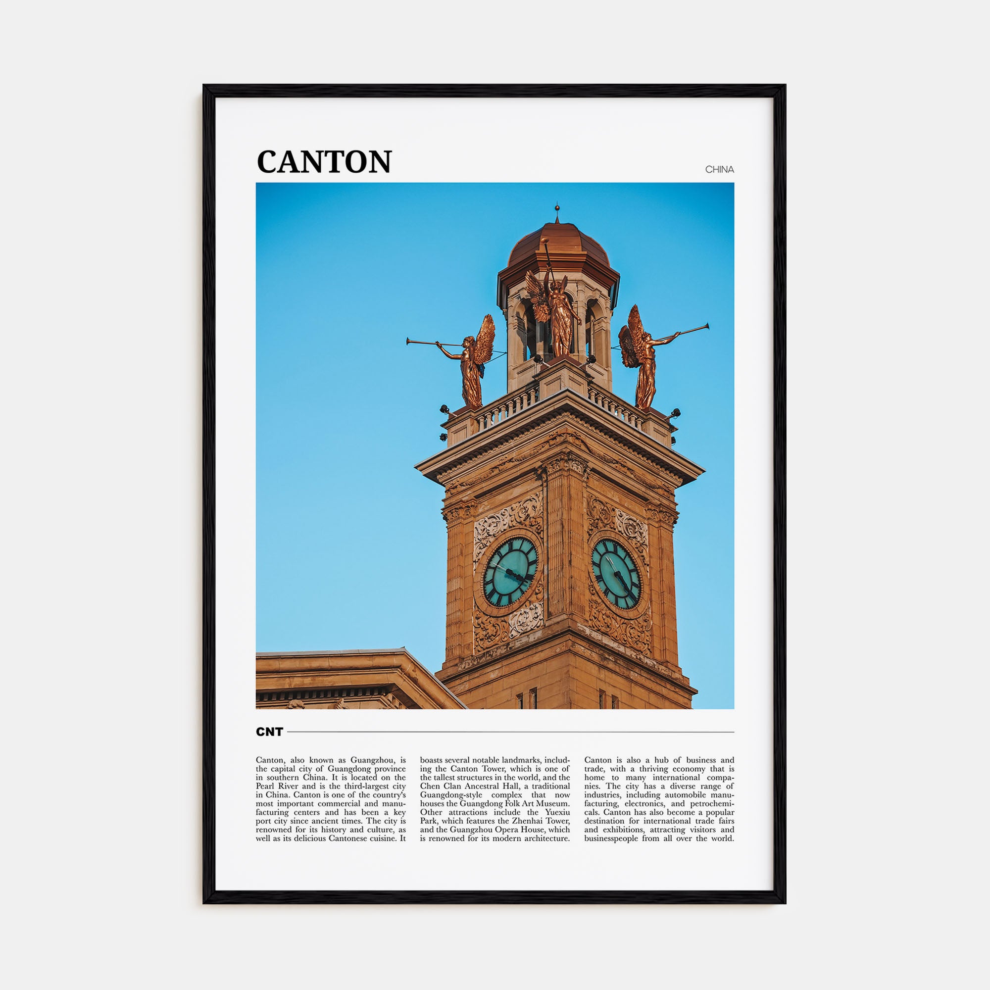 Canton Travel Color Poster
