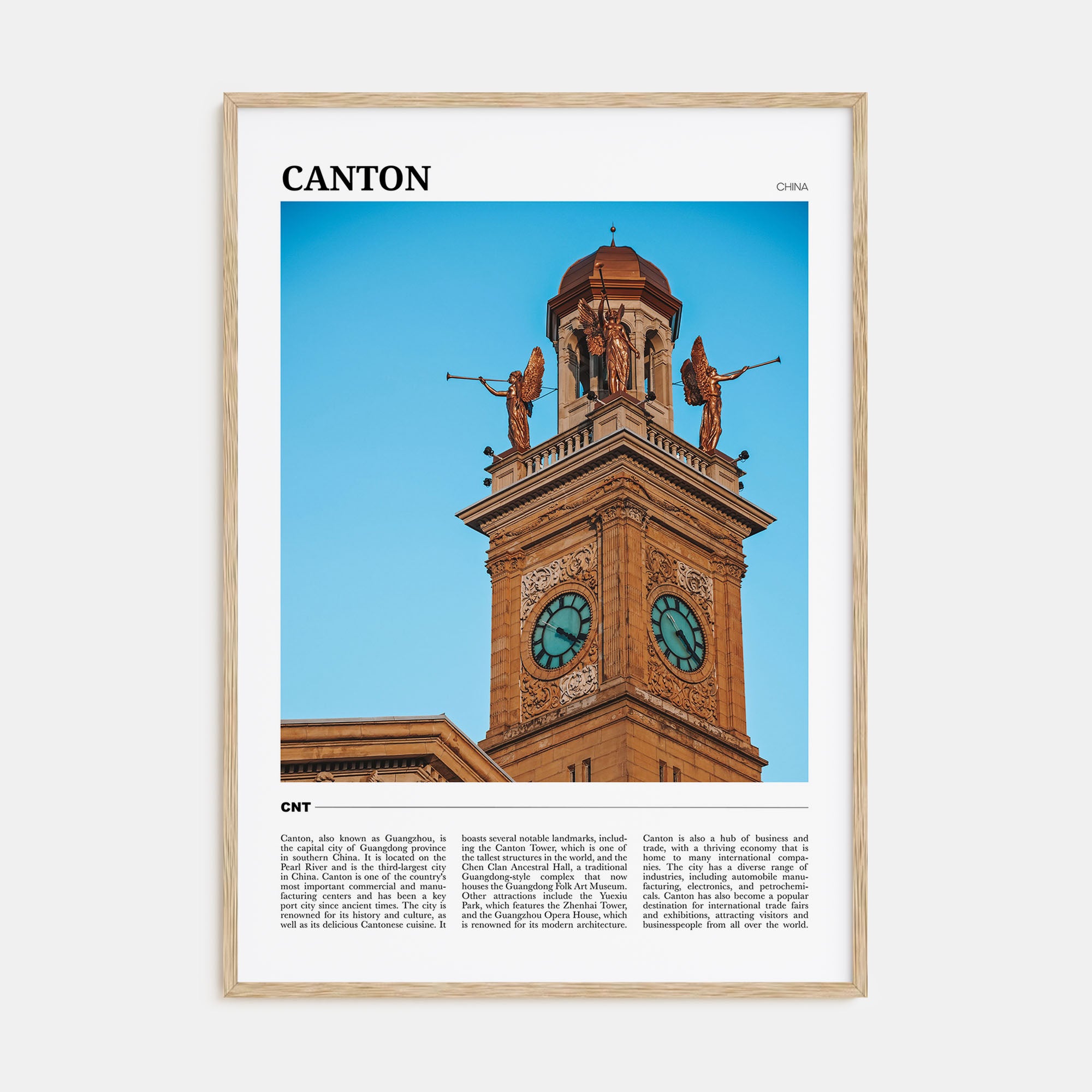 Canton Travel Color Poster