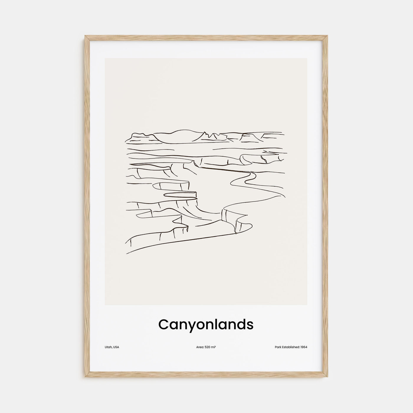 Canyonlands National Park Drawn Poster