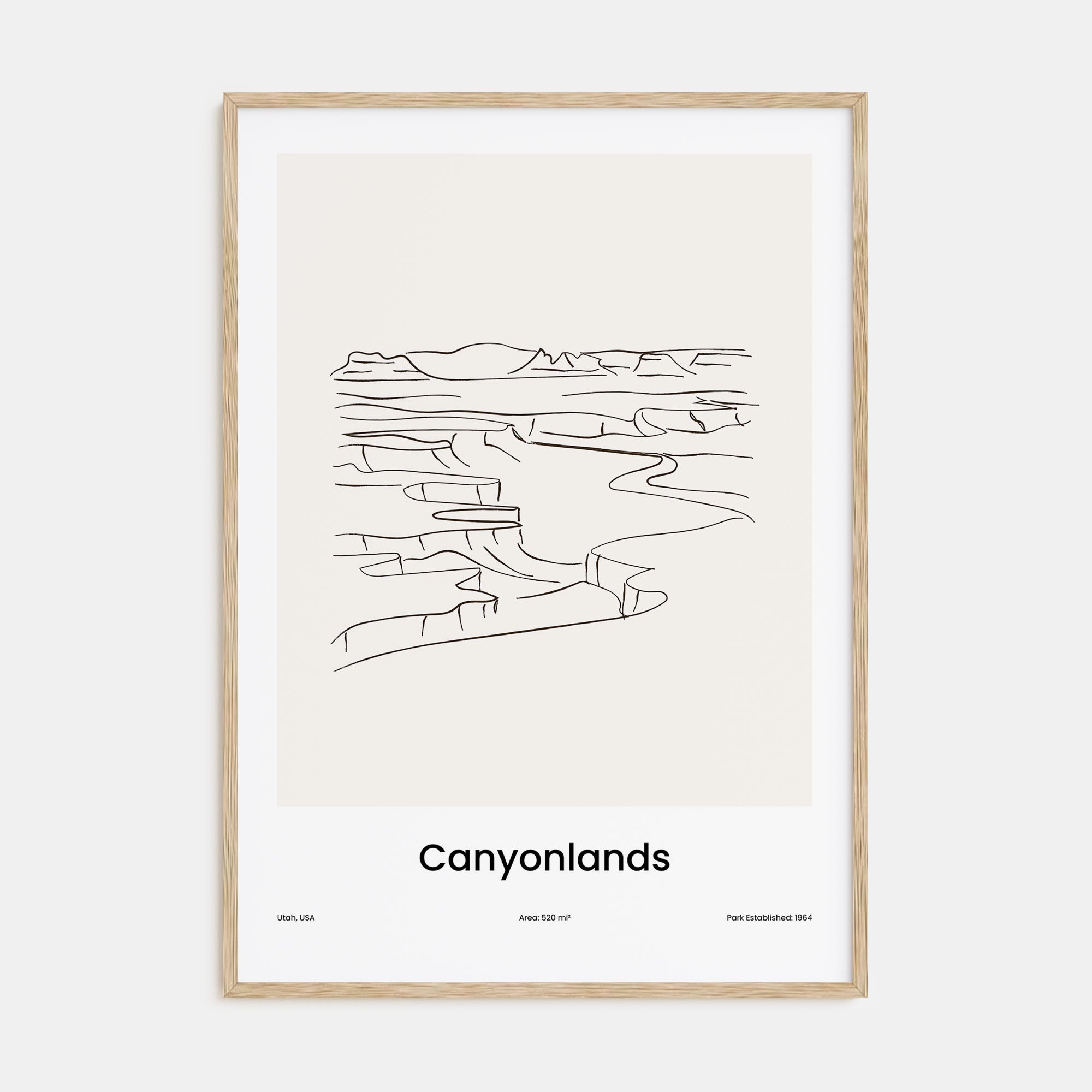 Canyonlands National Park Drawn Poster