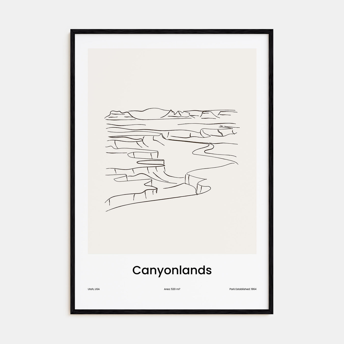 Canyonlands National Park Drawn Poster