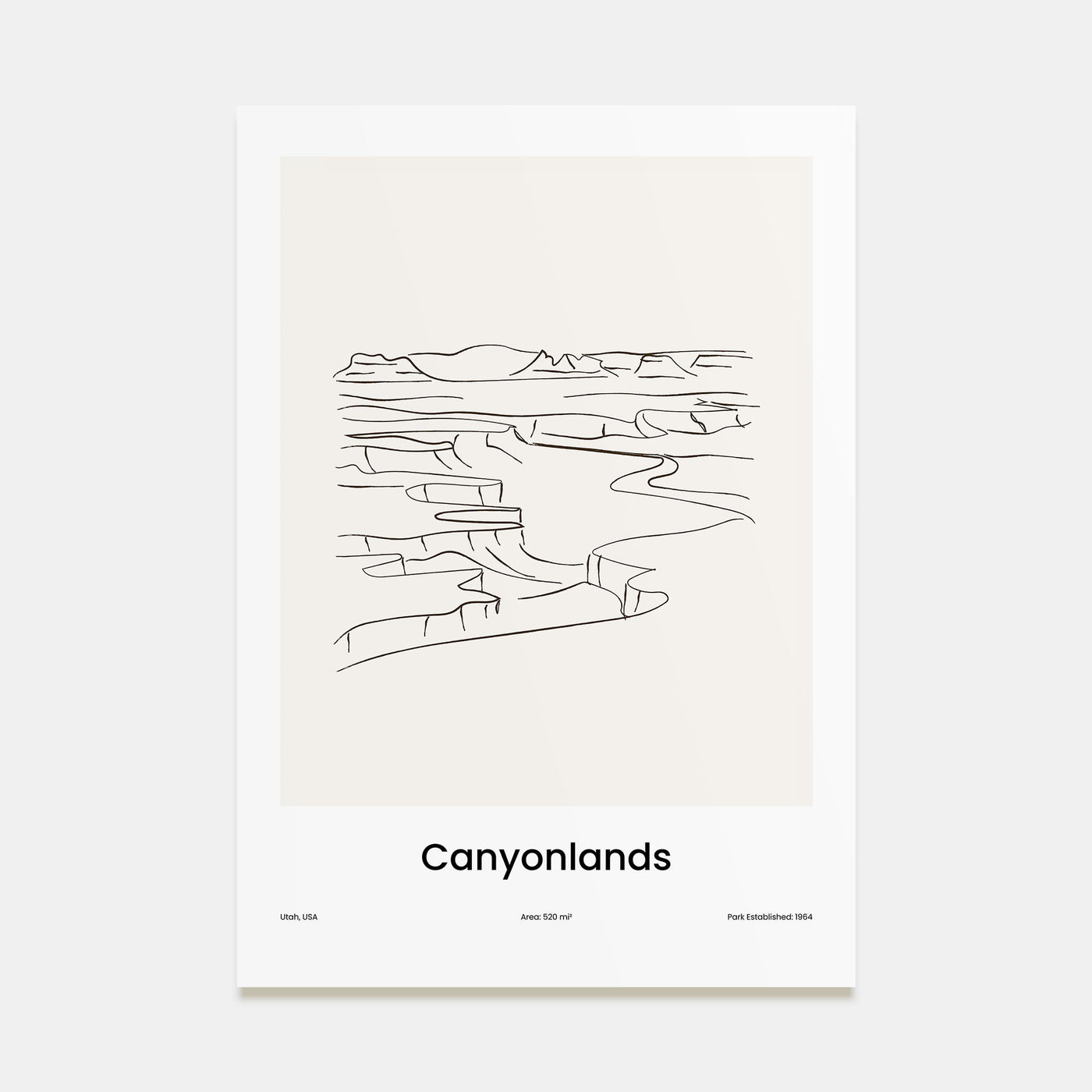 Canyonlands National Park Drawn Poster
