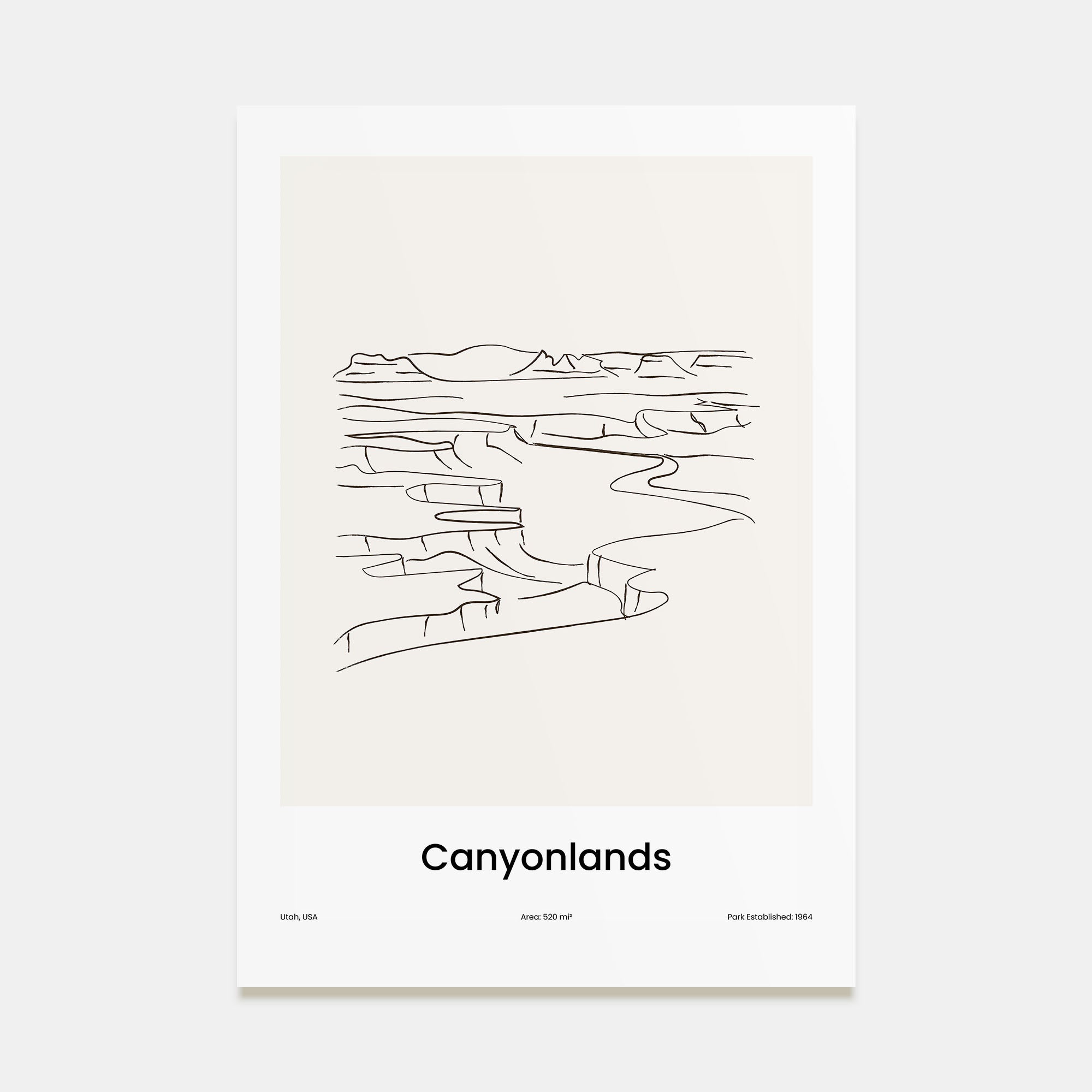 Canyonlands National Park Drawn Poster