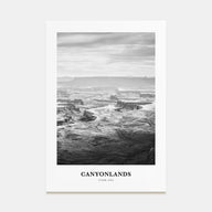 Canyonlands National Park Portrait B&W Poster