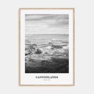 Canyonlands National Park Portrait B&W Poster