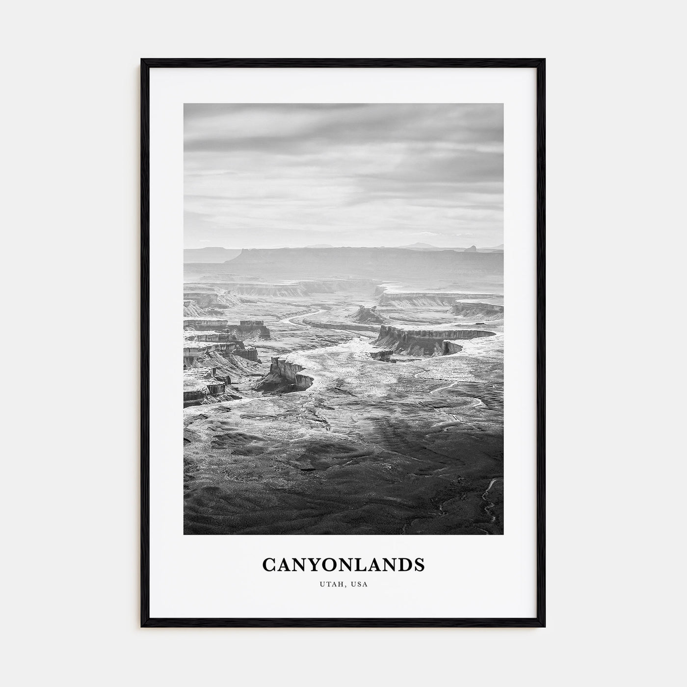 Canyonlands National Park Portrait B&W Poster