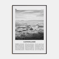 Canyonlands National Park Travel B&W Poster