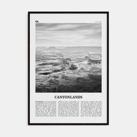 Canyonlands National Park Travel B&W Poster