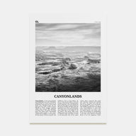 Canyonlands National Park Travel B&W Poster