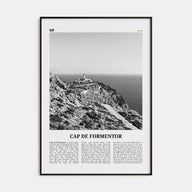 Cap de Formentor Travel B&W Poster