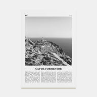 Cap de Formentor Travel B&W Poster