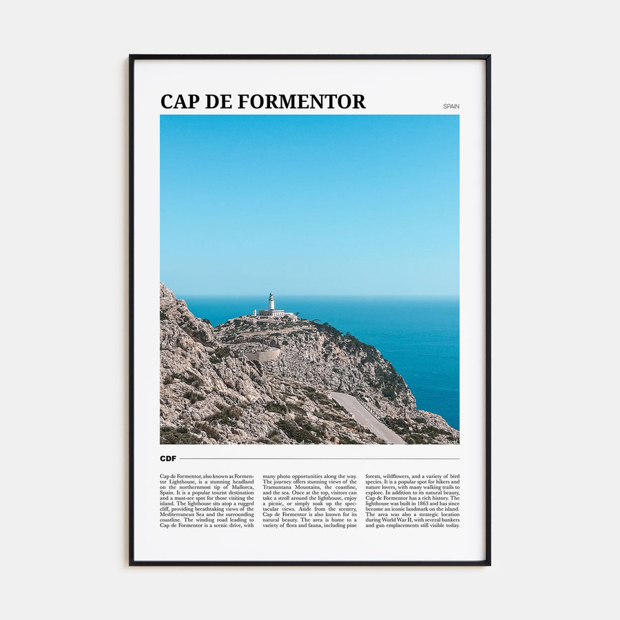 Cap de Formentor Travel Color Poster