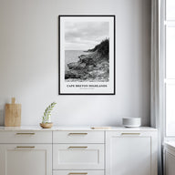Cape Breton Highlands National Park Portrait B&W Poster