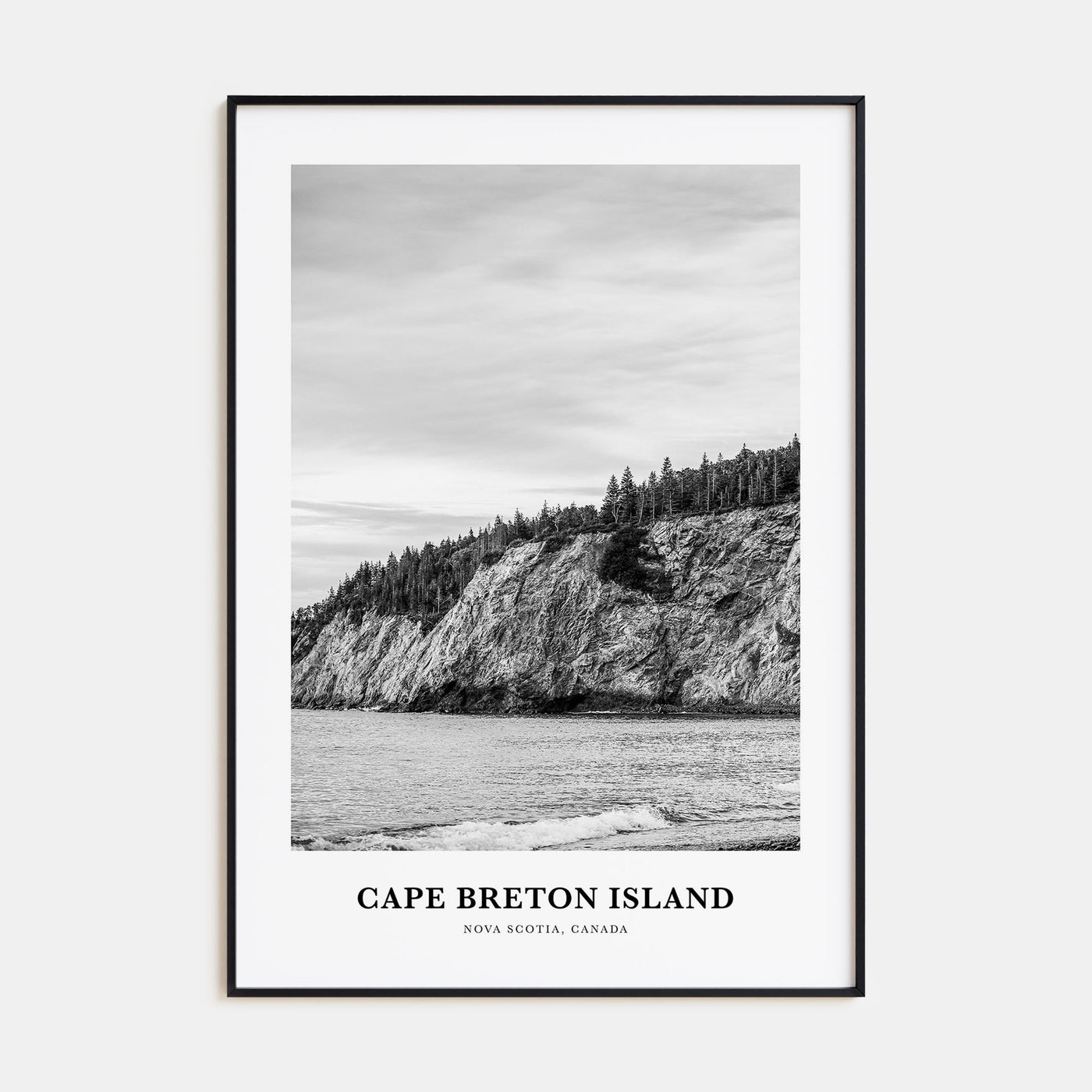 Cape Breton Island Portrait B&W Poster
