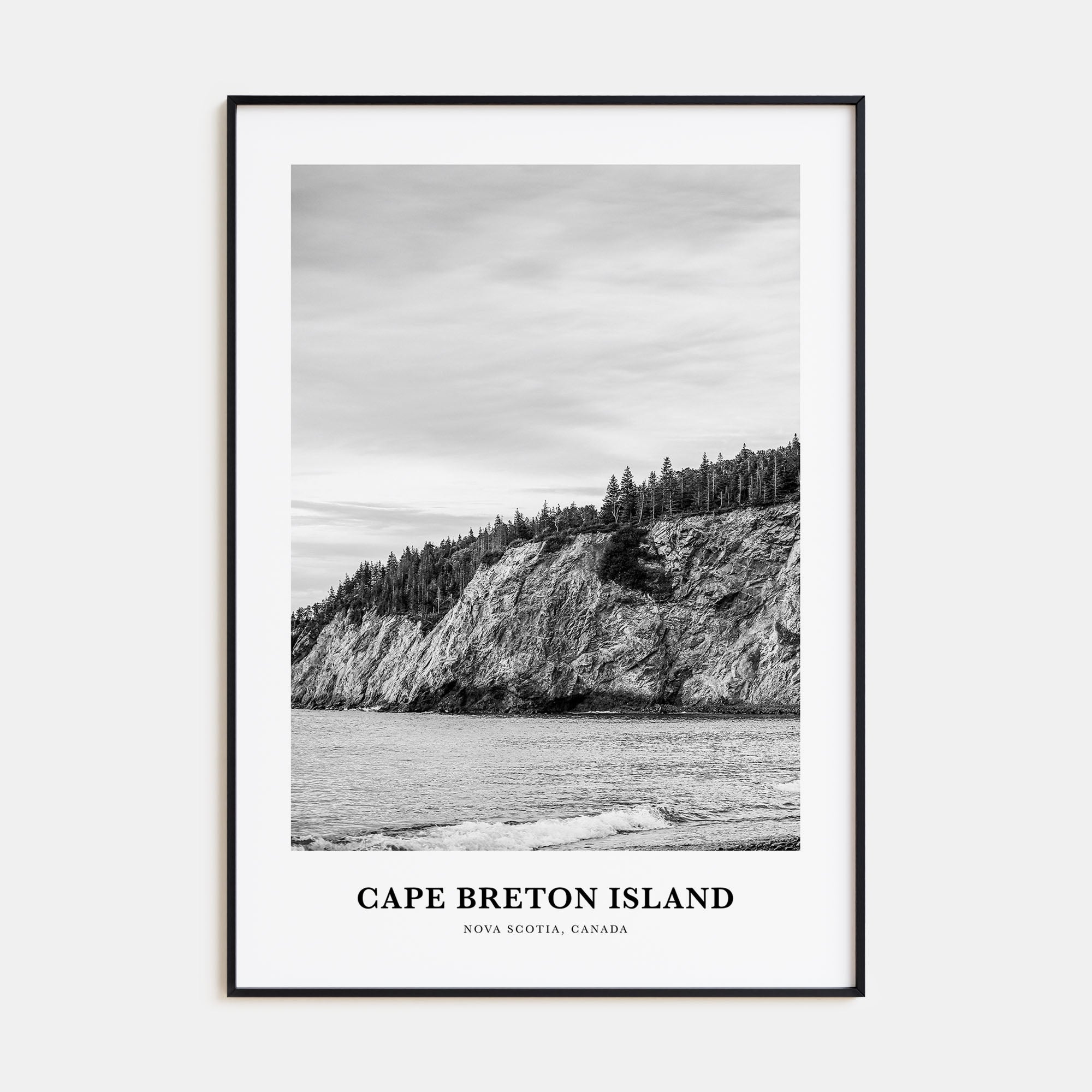 Cape Breton Island Portrait B&W Poster