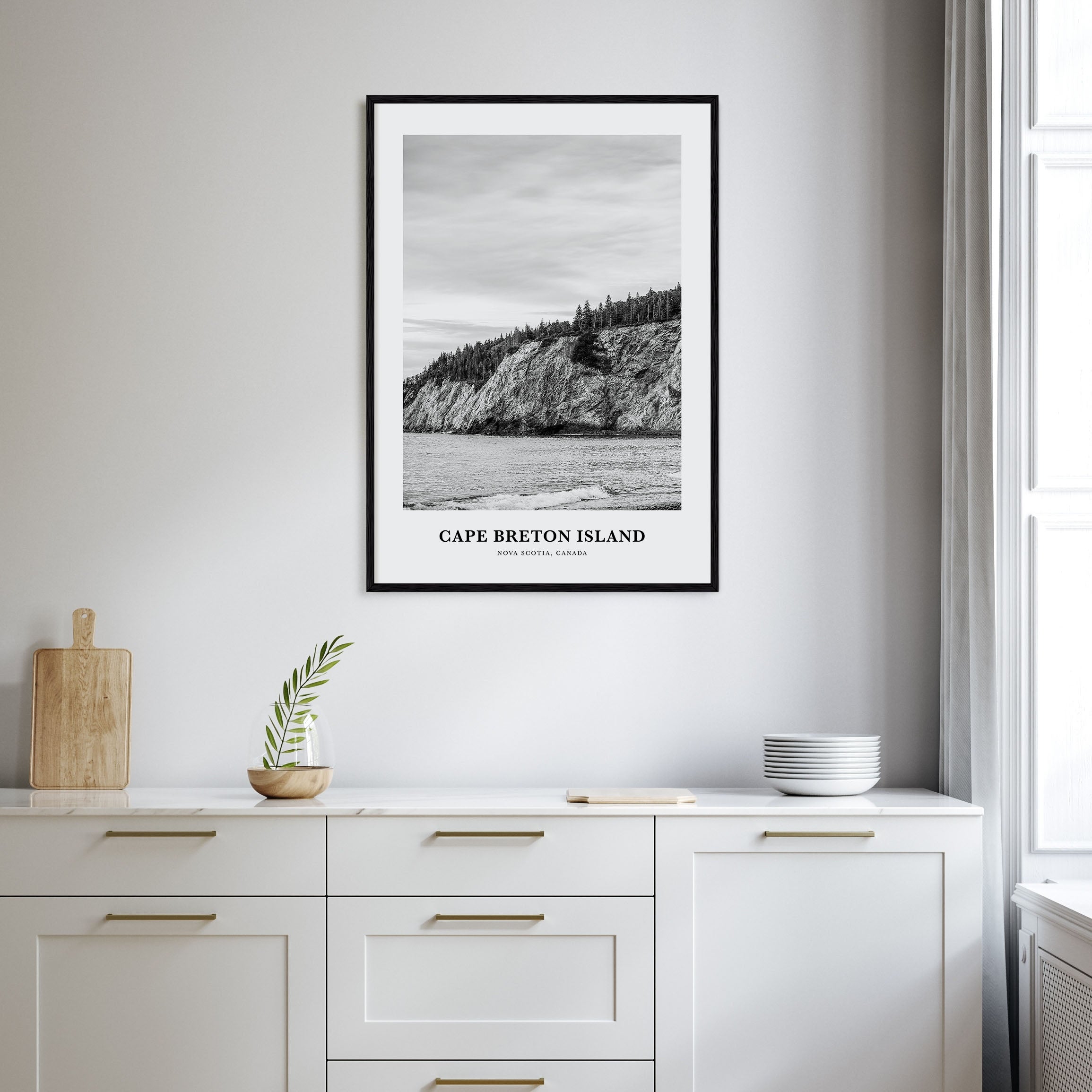 Cape Breton Island Portrait B&W Poster