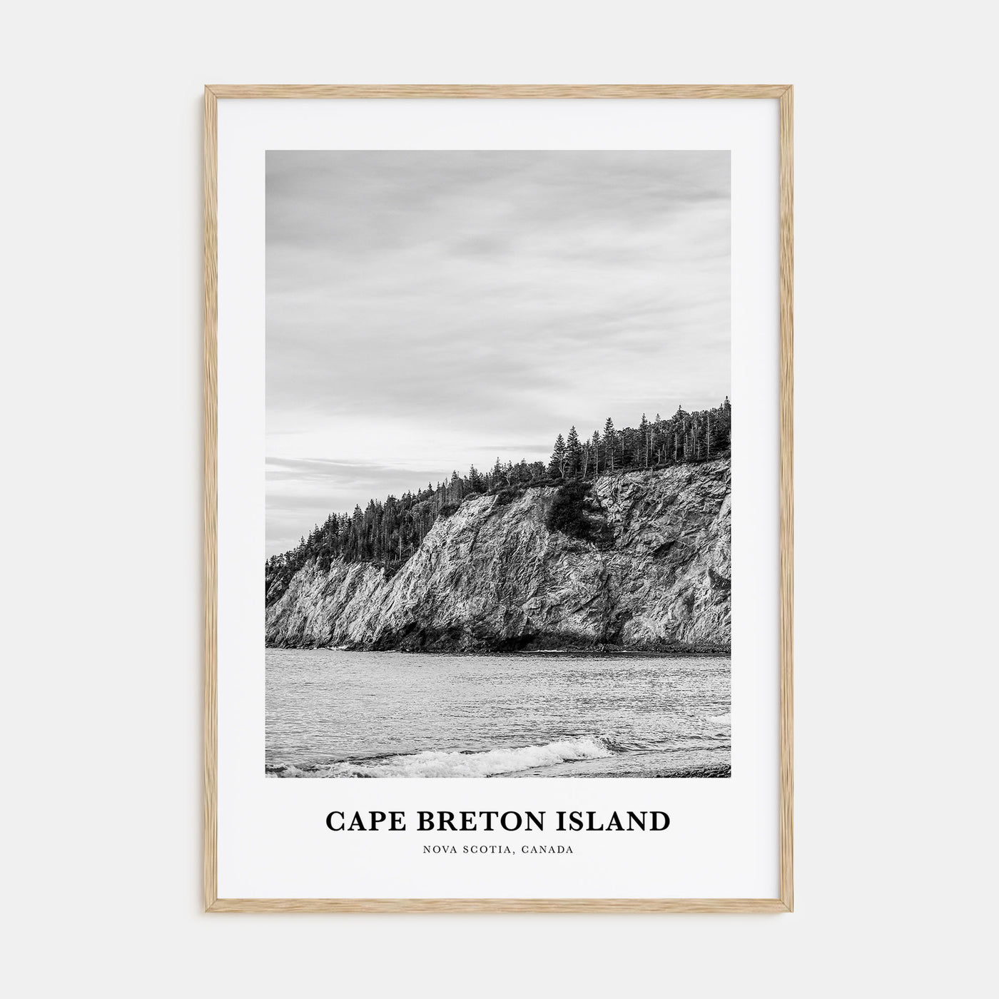 Cape Breton Island Portrait B&W Poster