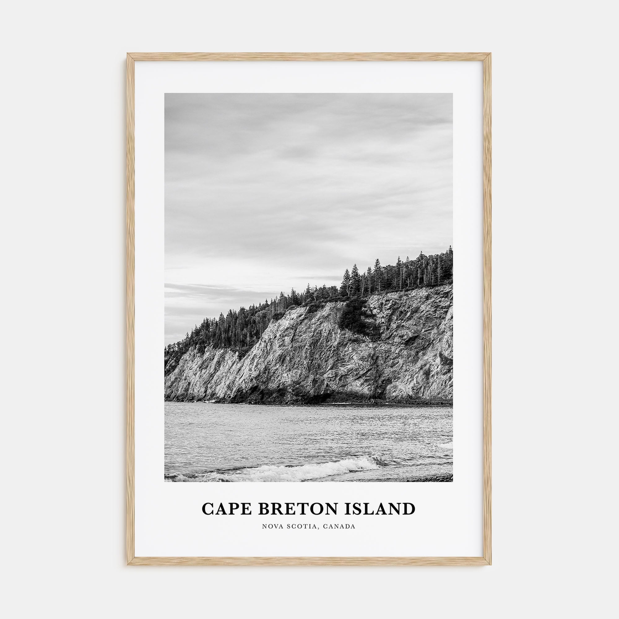Cape Breton Island Portrait B&W Poster