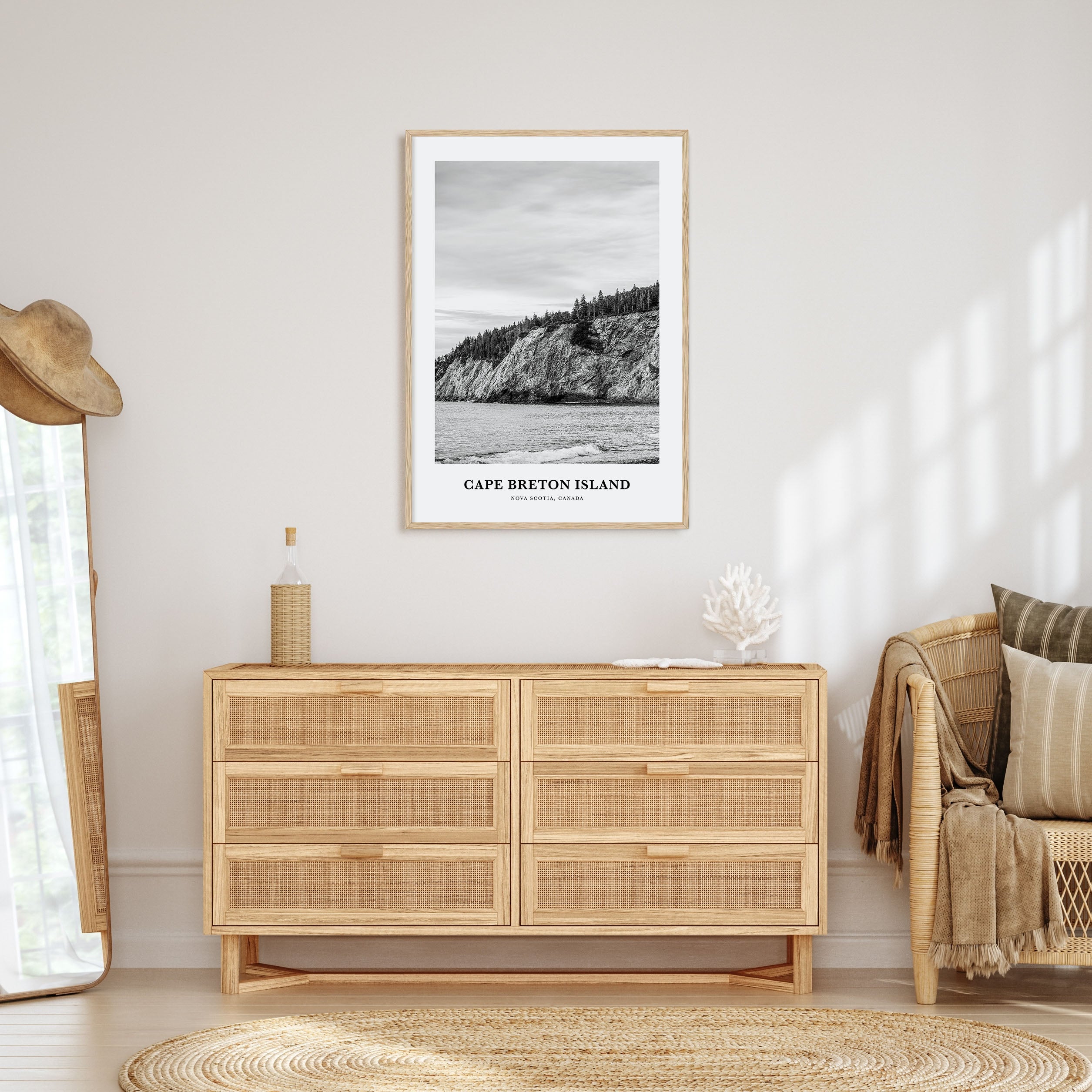 Cape Breton Island Portrait B&W Poster